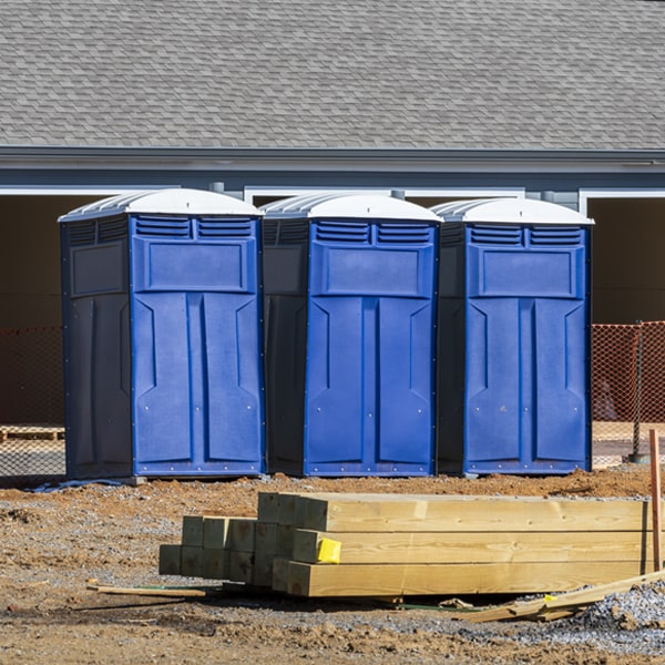 what is the cost difference between standard and deluxe portable toilet rentals in Mecca OH